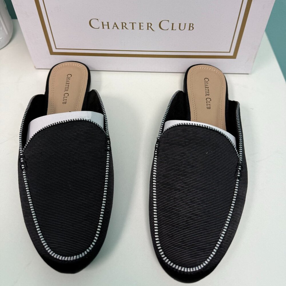 Charter club marshel mules in black size 6.5, 7 and 9. - Picture 2 of 4